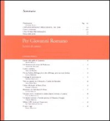 Per Giovanni Romano. Scritti di amici Ada Guazza