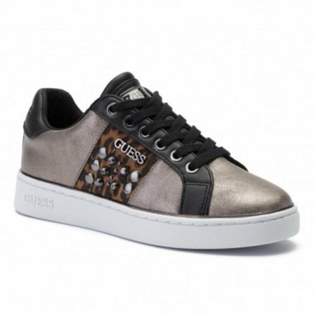 Guess Sneaker Scarpa mod. Cope in eco -leather d20gu83 , Zwart , Dames , Maat: 37 EU