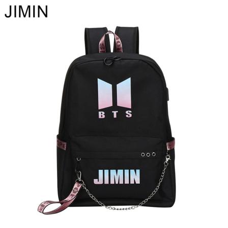 Bts Bt21 Skolväska Kedja Ryggsäck Axelväskor Jimin