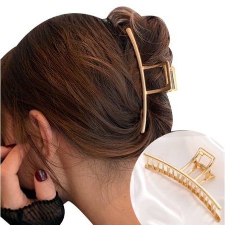 Guld metal hårklemmer til kvinder