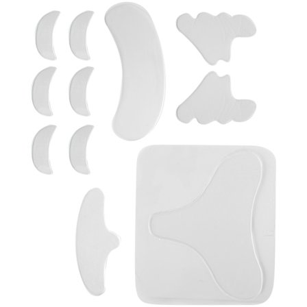 11 stk. Silikon Ansikt Anti-rynke Patch Gjenbrukbar Kinn Bryst Pannen Anti-fine Linjer Klistremerker