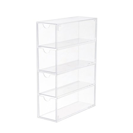 Silmälasien säilytyslaatikko 4 kerrosta Suuret lasit Organizer Multif