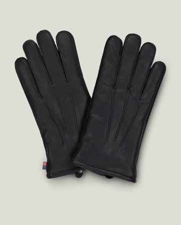 Lexington Miesten lampaannahkakäsineet, musta