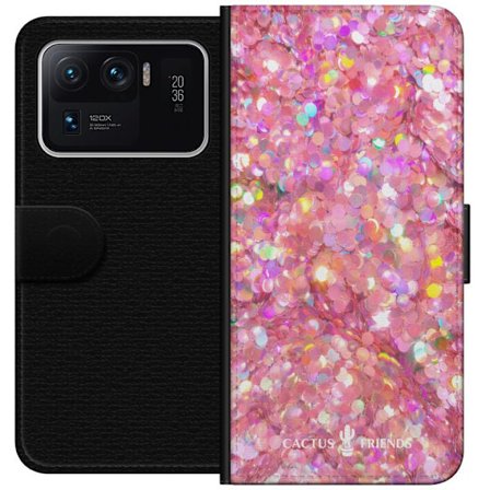 Yhteensopiva Lompakkokotelo Xiaomi Xiaomi Mi 11 Ultra Cactus and Friends – PinkGlitter