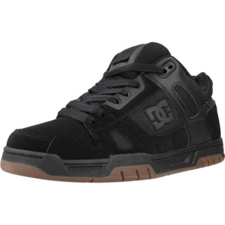 Sneaker för män - DC - 129285 - Gummisula - Skin Ytter - Svart Svart 45
