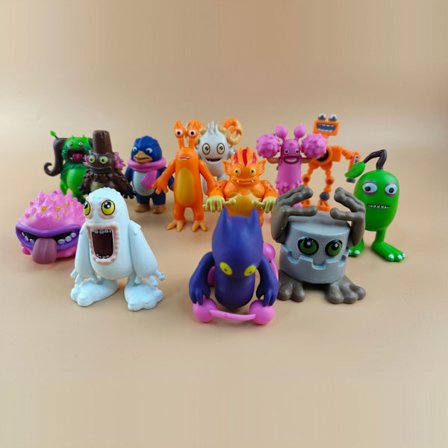 My Singing Monster Dockset Leksak Sjungande Monster Dock Plastleksak Dock Figurer Wubbox Actionfigur Maw Julgåva