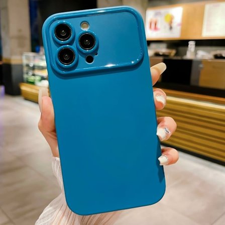 Slim-Fit TPU Telefon Taske Cover til iPhone 15 Pro Max - Blå