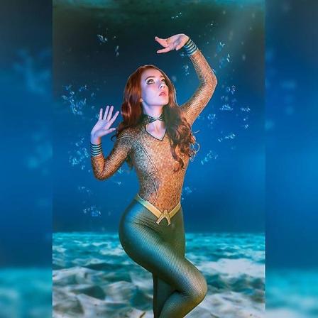 Voksen Barn Halloween Film Aquaman Mera Cosplay Kostyme Superhelt Arthur Curry Orin Zentai Body Suit Jumpsuits Z E XXL