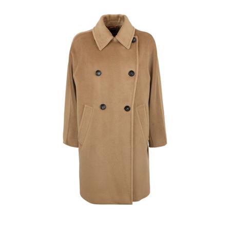 Max Mara, Double-Breasted Coats Beige, Dames, Maat:XS