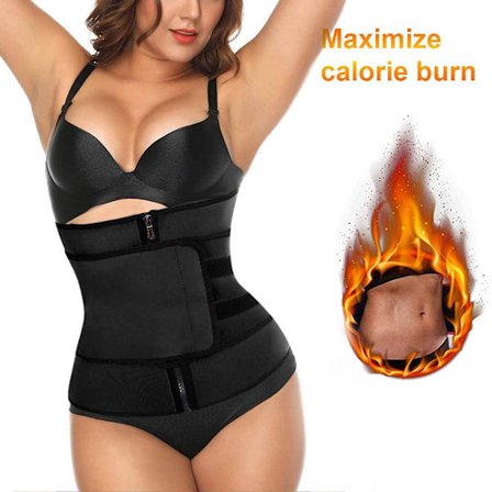 Dame taljetræner mavebælte justerbart mavekontrol svedbælte træning slank mavebånd til vægttab