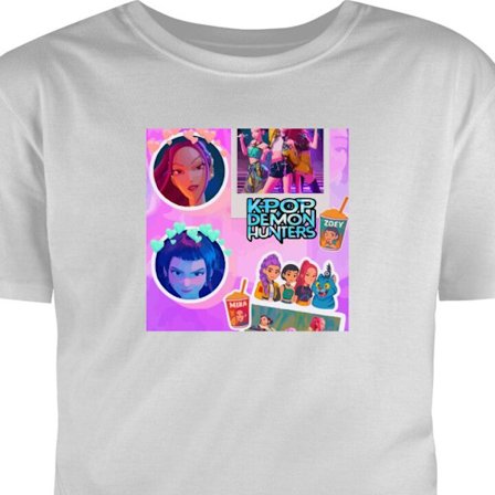 Børne T-shirt Kawaii KPop Demon Hunters vinyl collectible