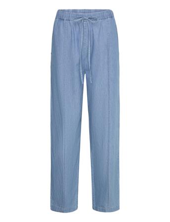 Rosa Pants Bottoms Trousers Straight Leg Blue NORR