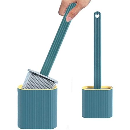 WC-harjan setti, silikoninen WC-harja, silikoninen WC-harja, WC-harjan setti, silikoninen, WC-harjat ja teline ilman porausta, WC-harjat