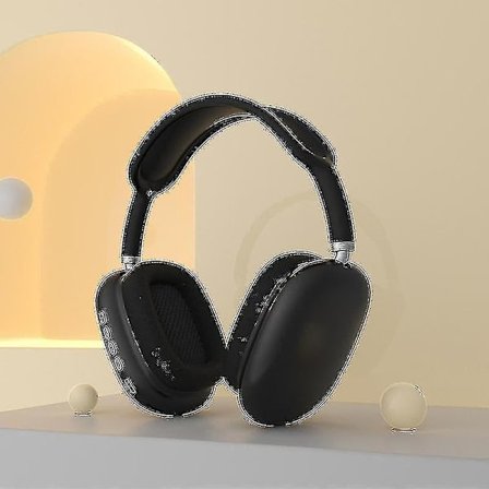 2022 Trådlösa hörlurar Bluetooth Fysisk brusreducering Hörlurar Stereo Ljud Hörlurar För Phon(Svart)