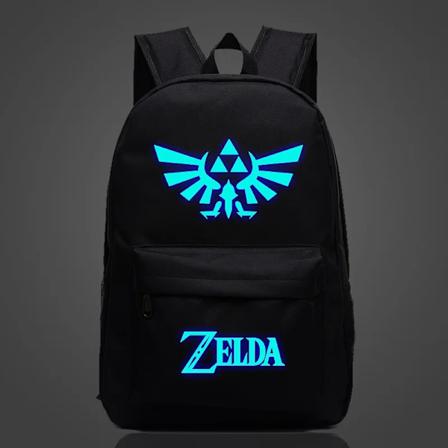 Anime Legend of Zelda Ryggsekk Skolesekk Luminous Student Ryggsekk Style 1