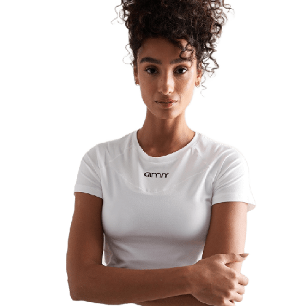 aim'n Soft Basic Short Sleeve Tröjor & jackor Dam Vit M