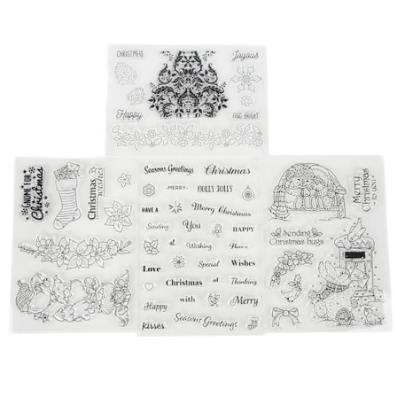 Transparent Seal Hand Account Transparent Seal Rubber Stamp Dekoration Jul DIY Scrapbook