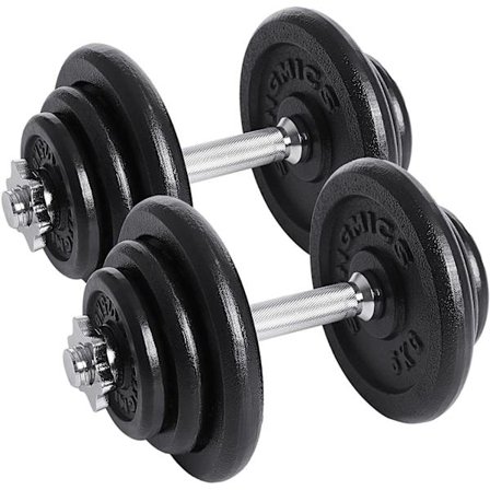 Rootz käsipainosetti - 40 kg - käsipainot - tangot pyälletyt - 2 kpl sarja - valurauta