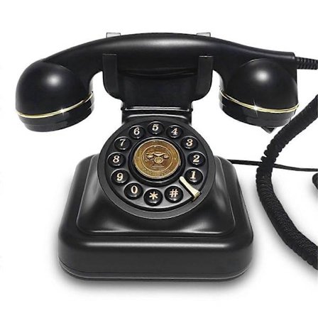 Retro Stil Kablet Drejetelefon Plug-in Hjem Fastnet Antik Europæisk Kontor Telefon Fashi