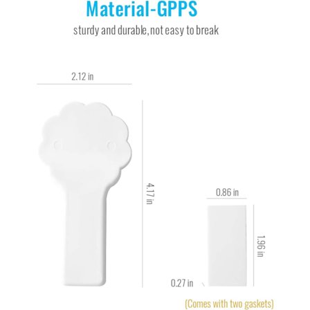 Toalettsete løftehåndtak - Flere ledd - Passer til flate og konkave toalettlokk (Toalettlokkløftere)