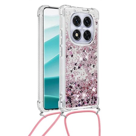 Xiaomi Poco X7 5G Xiaomi Redmi Note 14 Pro 5G TPU-kotelo hiekkavirtauskuvioinnilla ja kaulanauhalla