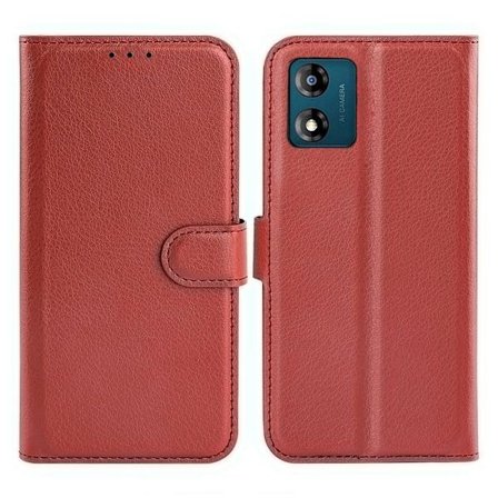 Motorola Moto E13 Plånboksfodral med Stativ - Brun