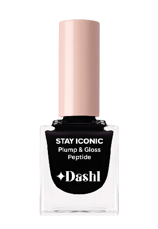 DASHL Stay Iconic Plump & Gloss Peptide Nagellack Unisex Svart 10ML