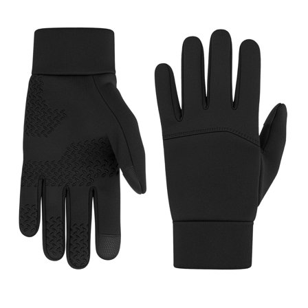 Schwarze Sport-Handschuhe mit Touchscreen-Griff für Männer - Handschuhe mit Touchscreen
