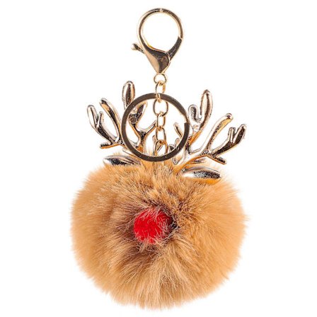 Avaimenperä Hirvi Avaimenperä Söpö Avaimenperä Joulu Avaimenperä Pehmopeura Riippuva (10.00X6.00X6.00CM, kuten kuvassa)