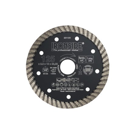 Ironside 201181 Kappeskive 125 x 22,23 x 2,2 mm, Maskintilbehør & forbruk