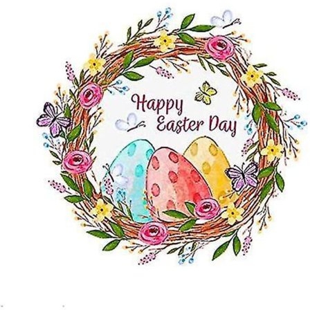 Påskevindudekals, Kreative Egg-Tema Veggdekals