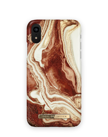 Female deksel, iPhone XR Golden rusty marble, iDeal of Sweden