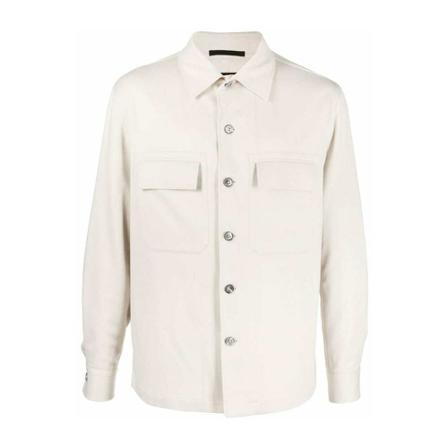 Z Zegna, Casual Shirts Beige, Heren, Maat:S