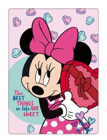 Fleece - Minnie 1008 - 100X140 Cm Home Sleep Time Blankets & Quilts Multi/patterned BrandMac