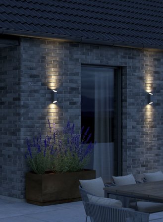 Nico Round vegglampe - antracite