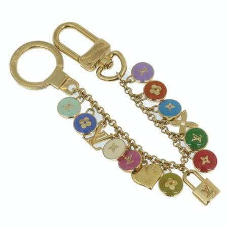 Louis Vuitton Vintage, Pre-owned Key Chain Blauw, Dames, Maat:ONE Size