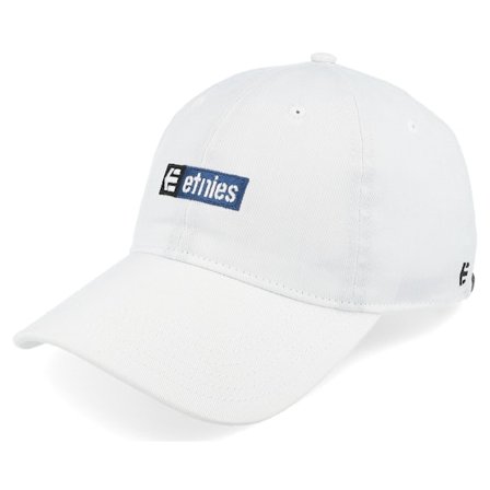Etnies - White unconstructed Lippis - New Box Strapback White/Black Dad Cap @ Hatstore