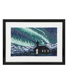 Broderikit Tavla Kyrka i Norrsken