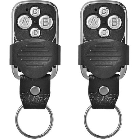 Fjernbetjening, elektrisk, til garageport Universal 270-433.92mhz med 4 duplikat knapper (2 stk.)