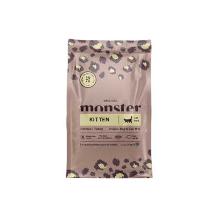 Monster Pet Food - Cat Original Kitten kylling/kalkun 6 kg - Katt - Kattefôr & kattemat - Tørrfôr for katt - ZOO.no