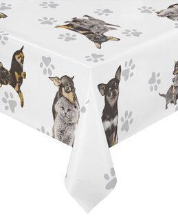 Voksduk hund&katt metervare Hvit