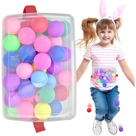 Swing Ball Spill | Leker til barnebursdag – Moro for hele familien, leketøy med 30 baller, utendørsleker og innendørsleker for gutter og jenter [HK]