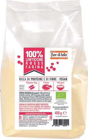 Fior Di Loto Farina Di Lenticchie Rosse 400g