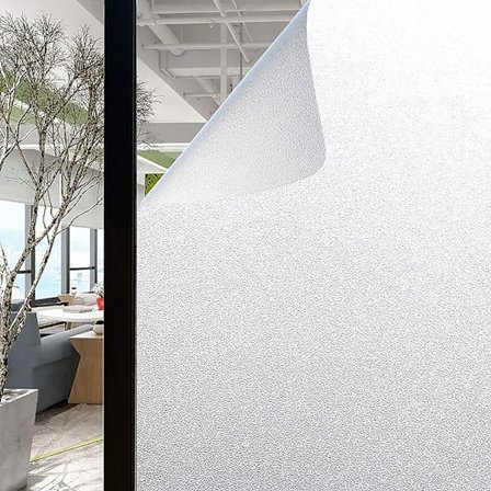 Frostig fönsterfilm för badrum