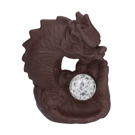 Rök Vattenfall Backflow Rökelse Brännare Keramik Rökelsehållare Drake Aroma Brännare Hem Dekoration Prydnad