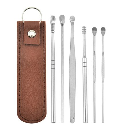 5-9 stk./sett Ørevoksfjerner Ørerensesett Øreplukker Øreplukker Ørerenseskje Ørepleie Renseverktøy for voksne Ørepleiesett