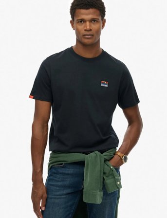 Superdry Great Outdoors Emb Relaxed Tee - Black - M