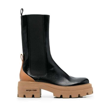 Sergio Rossi, Chelsea Boots Czarny, Kobieta, Rozmiar: 36 EU