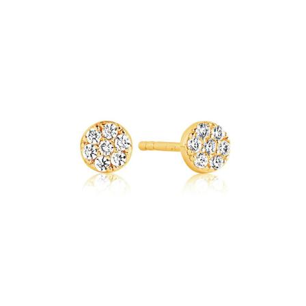 Sif Jakobs, Earrings Cecina Geel, Dames, Maat:ONE Size,Zilver