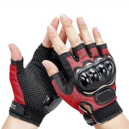1 par uformelle menn kvinner halvfinger hansker Motorsykkel beskyttelseshansker Racing Cross XL A